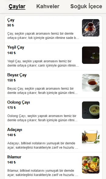 Menü 1